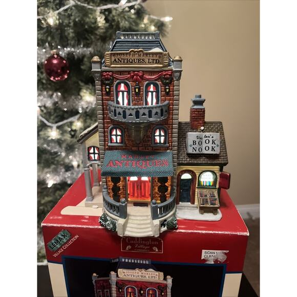 Lemax Caddington Village Victor’s Book Nook Joseph Marleys Antiques 1999 - Picture 9 of 10